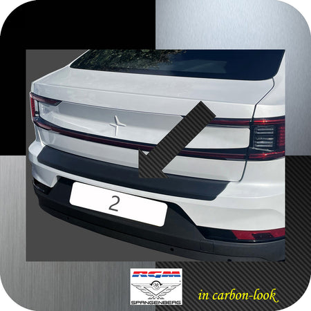 Ladekantenschutz Carbon-Look für Polestar 2 ab Baujahr 2020- 3591390 a