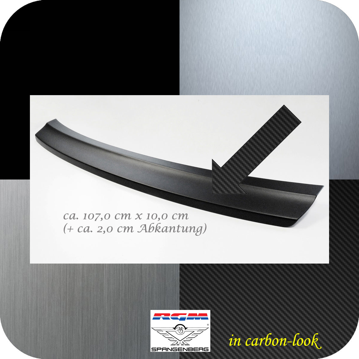 Ladekantenschutz Carbon-Look für Polestar 2 ab Baujahr 2020- 3591390 c