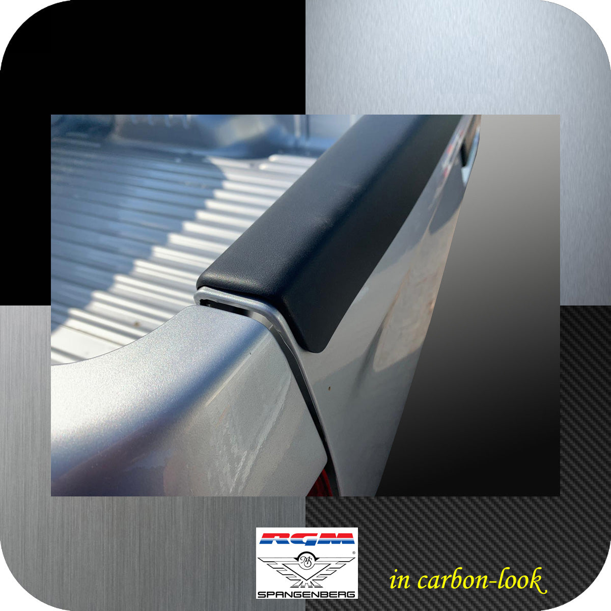 Heckklappen Schutzleiste ABS Carbon-Look Isuzu D Max 2. Gen. ab 06.2012- 3510110 e