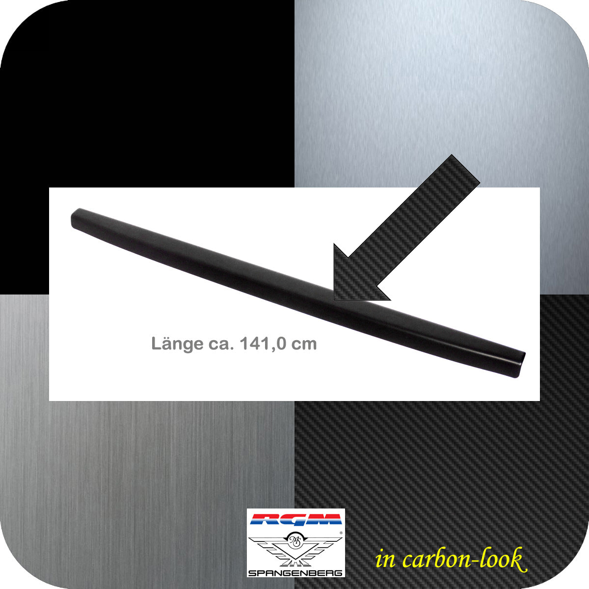 Heckklappen Schutzleiste ABS Carbon-Look Isuzu D Max 2. Gen. ab 06.2012- 3510110 f
