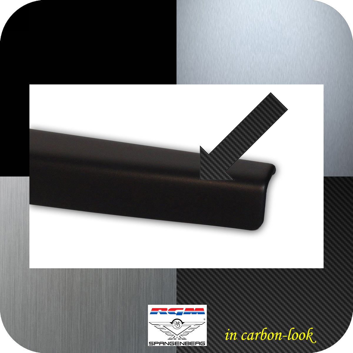 Heckklappen Schutzleiste ABS Carbon-Look Isuzu D Max 2. Gen. ab 06.2012- 3510110 g
