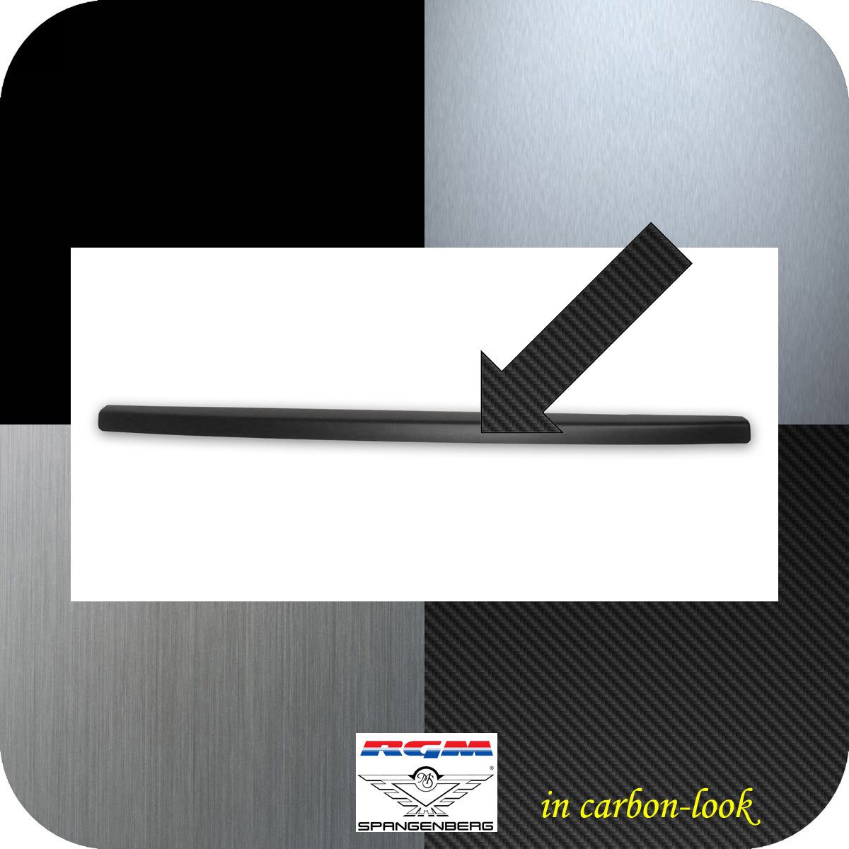 Heckklappen Schutzleiste ABS Carbon-Look Isuzu D Max 2. Gen. ab 06.2012- 3510110 h