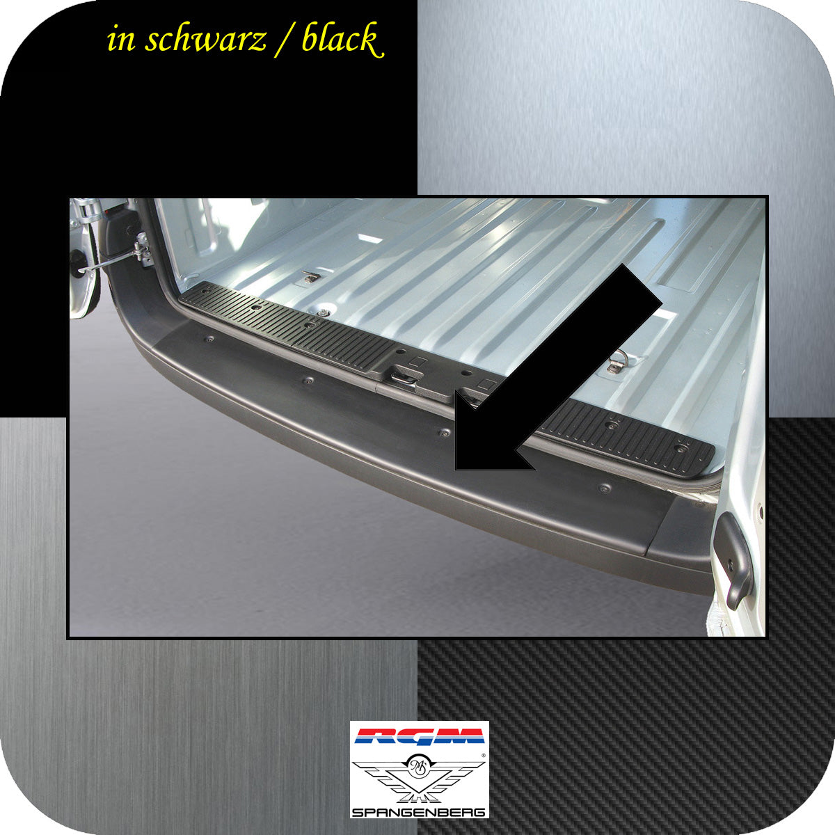 Ladekantenschutz schwarz Renault Kangoo II vor facelift 2008-2013 3500148