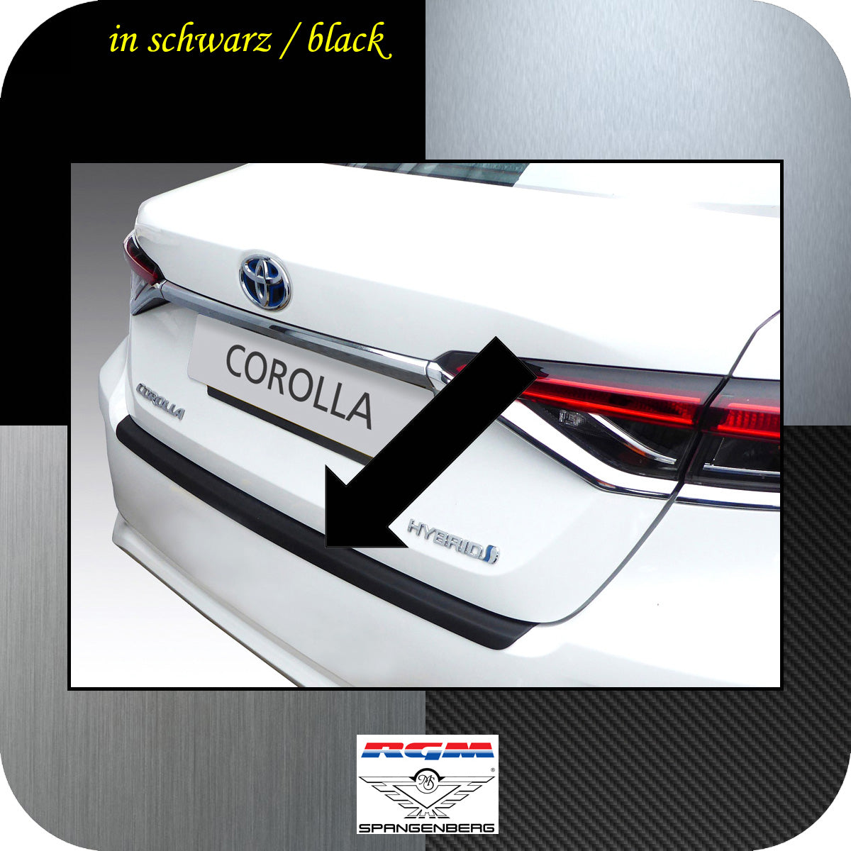 Ladekantenschutz schwarz Toyota Corolla Limo E210 auch Hybrid 01.2019- 3500169 a