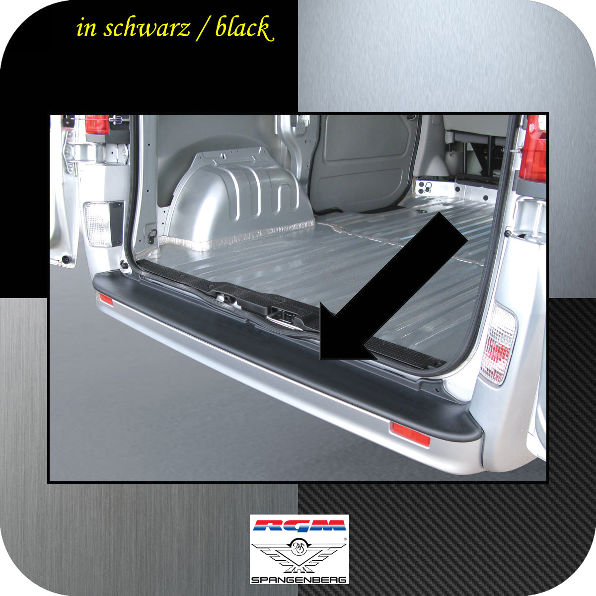 Ladekantenschutz schwarz Renault Trafic II ab facelift 2006-2014 3500236