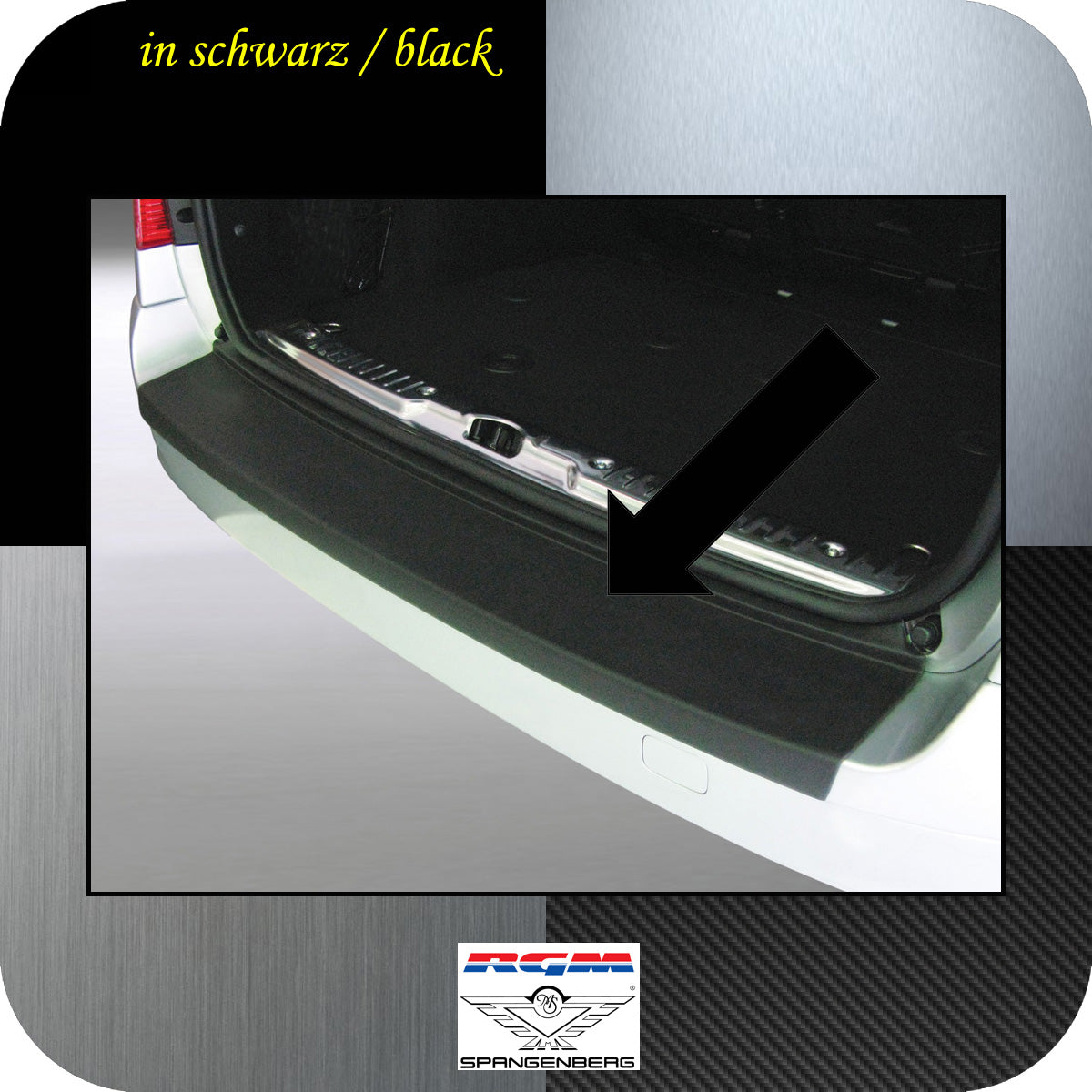 Ladekantenschutz schwarz Peugeot 308 SW I Kombi Baujahre 2007-2014 3500295