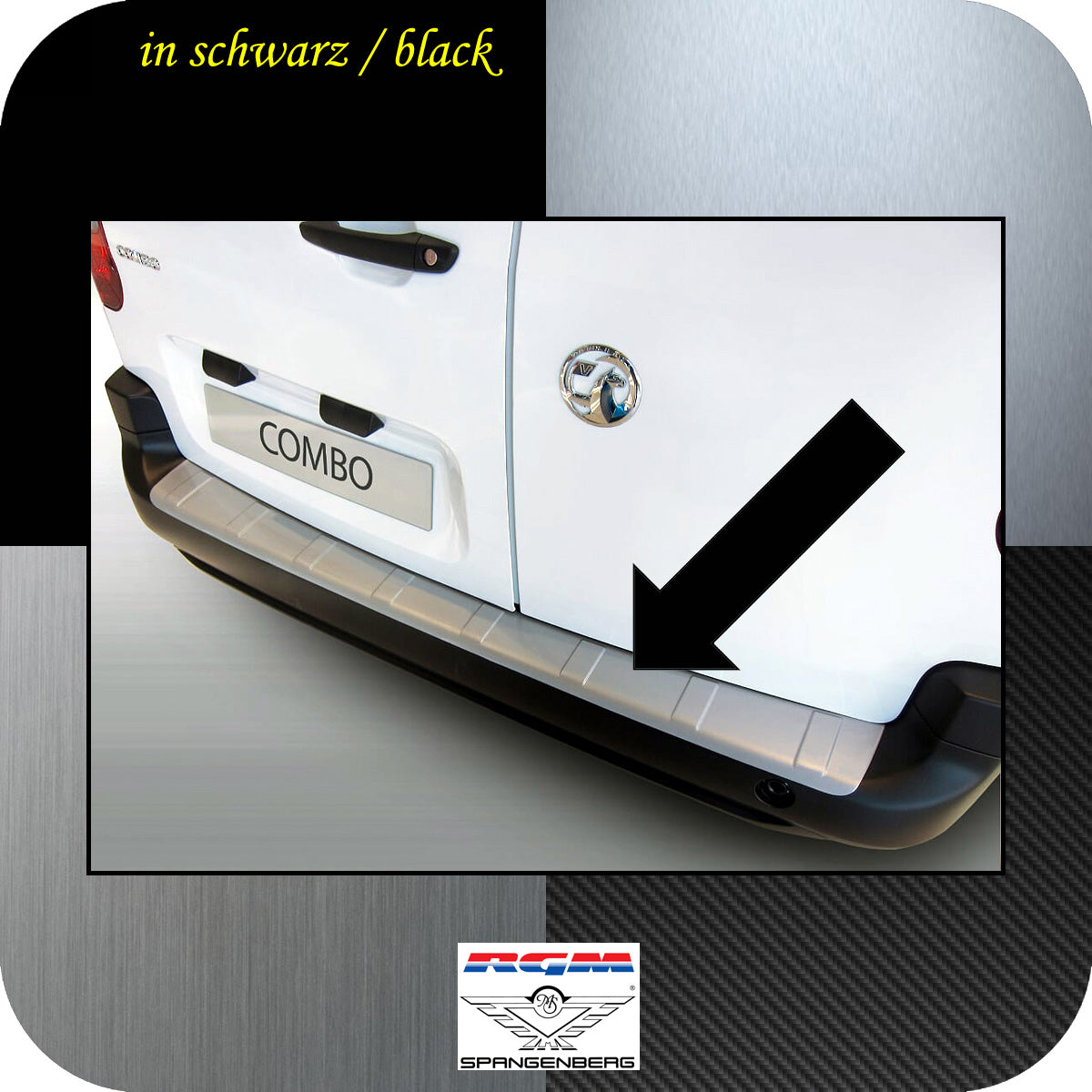 Ladekantenschutz schwarz für Opel Combo Life auch Combo XL ab 06.2018- 3500311 a