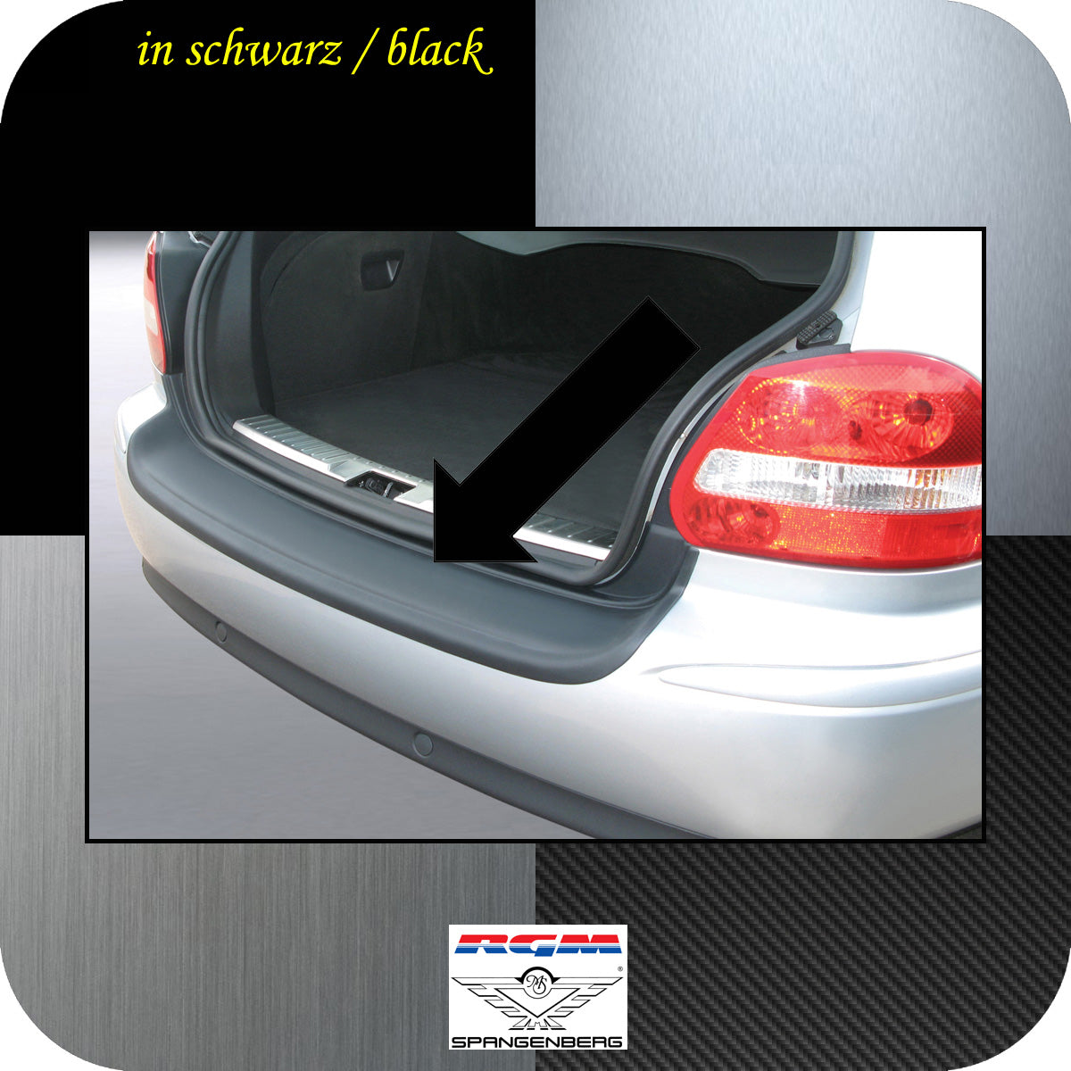 Ladekantenschutz schwarz Jaguar X-Type Estate Kombi vor Mopf 2003-07 3500335