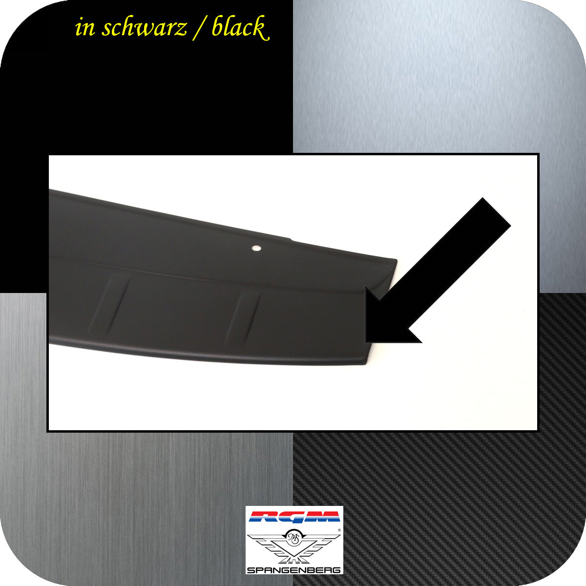 Ladekantenschutz schwarz Toyota RAV4 III SUV ohne Radhalter 2005-13 3500353 c