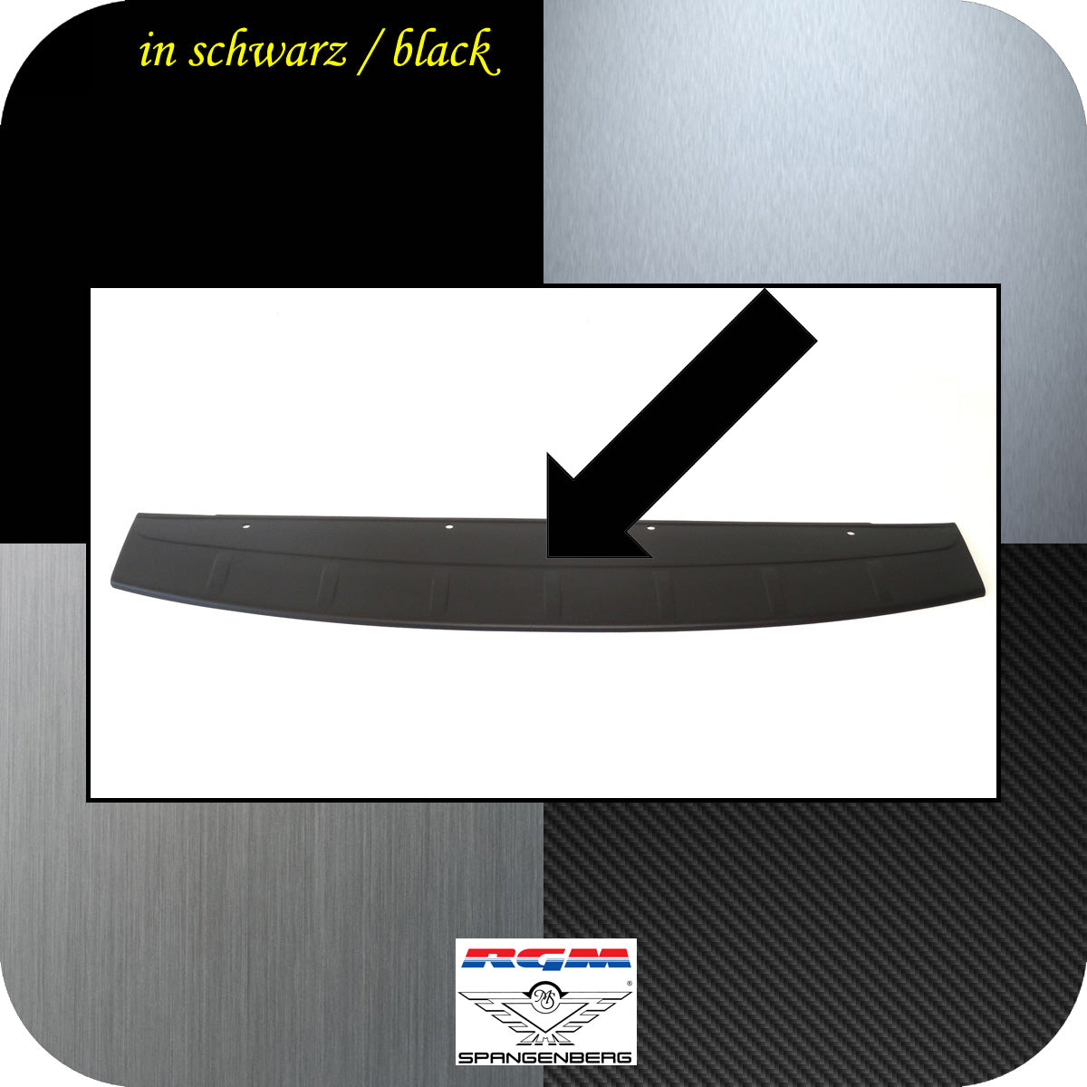 Ladekantenschutz schwarz Toyota RAV4 III SUV ohne Radhalter 2005-13 3500353 d