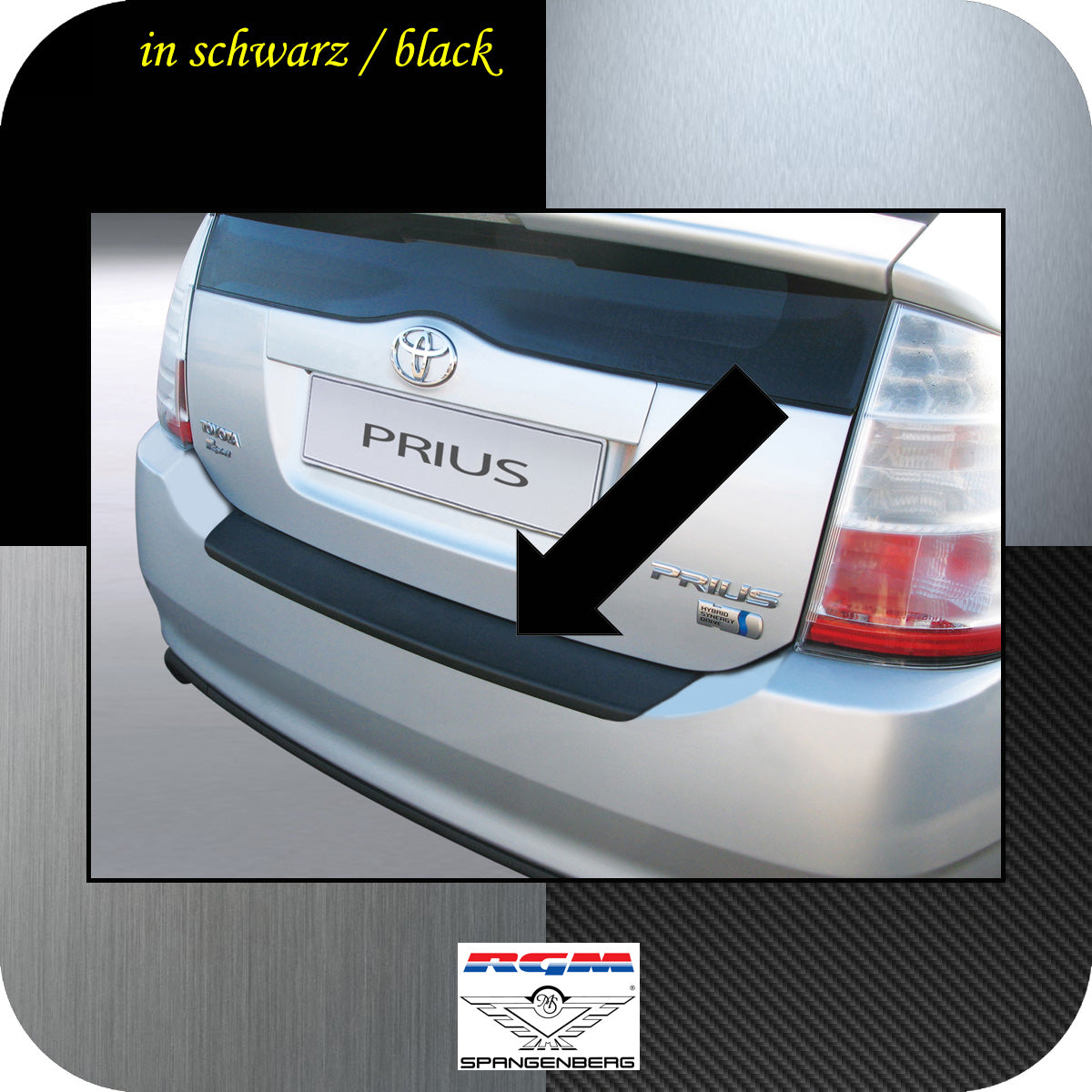 Ladekantenschutz schwarz Toyota Prius Liftback II Schrägheck 2003-09 3500354