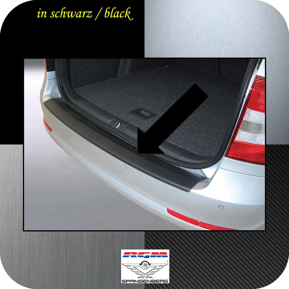 Ladekantenschutz schwarz Skoda Octavia II Kombi ab facelift 2009-13 3500364
