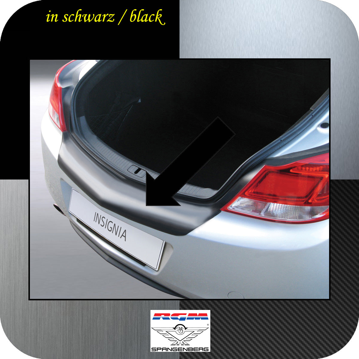 Ladekantenschutz schwarz Opel Insignia 4-, 5- Türer vor Mopf 2008-13 3500368