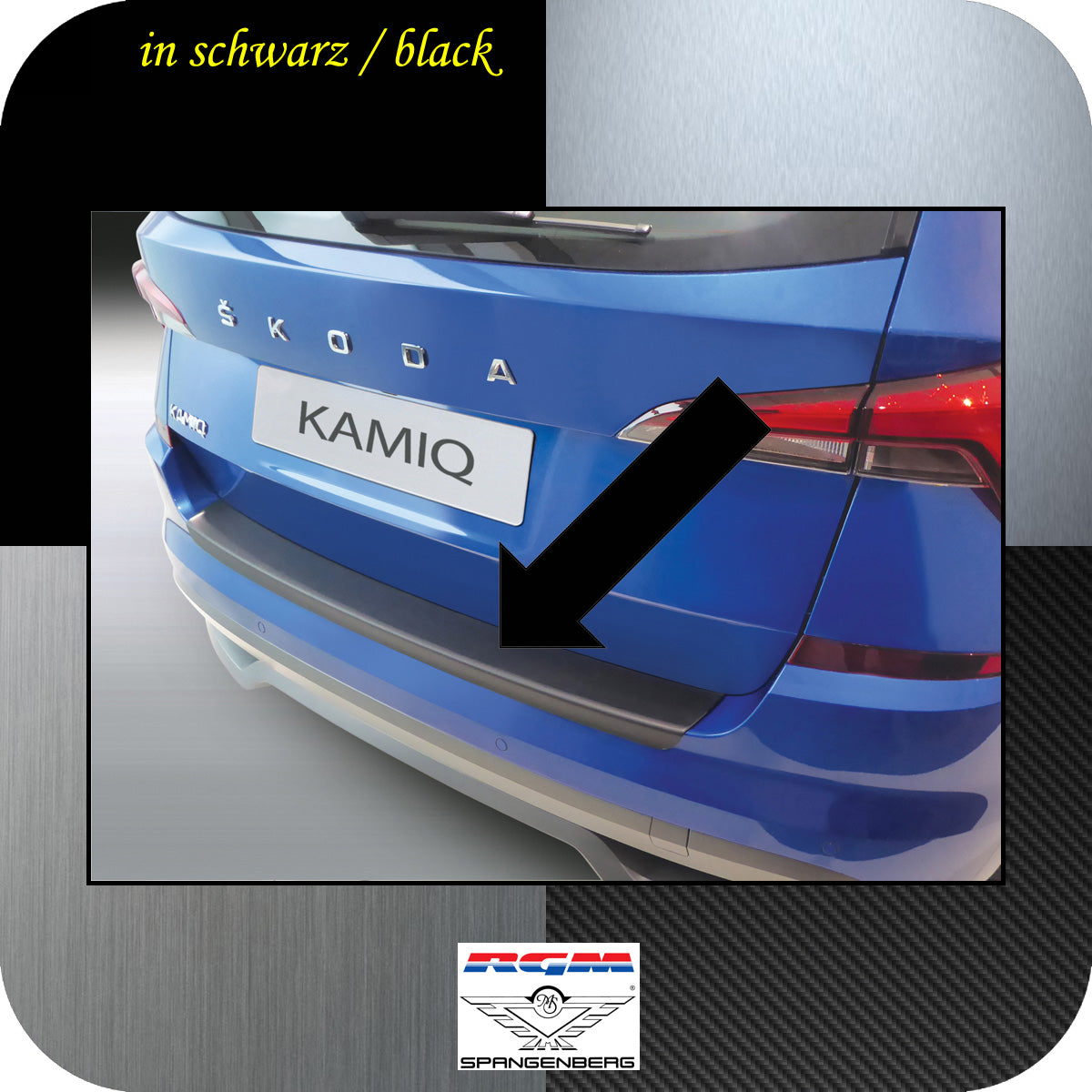 Ladekantenschutz schwarz Skoda Kamiq SUV ab Baujahr 06.2019- 3500374 a