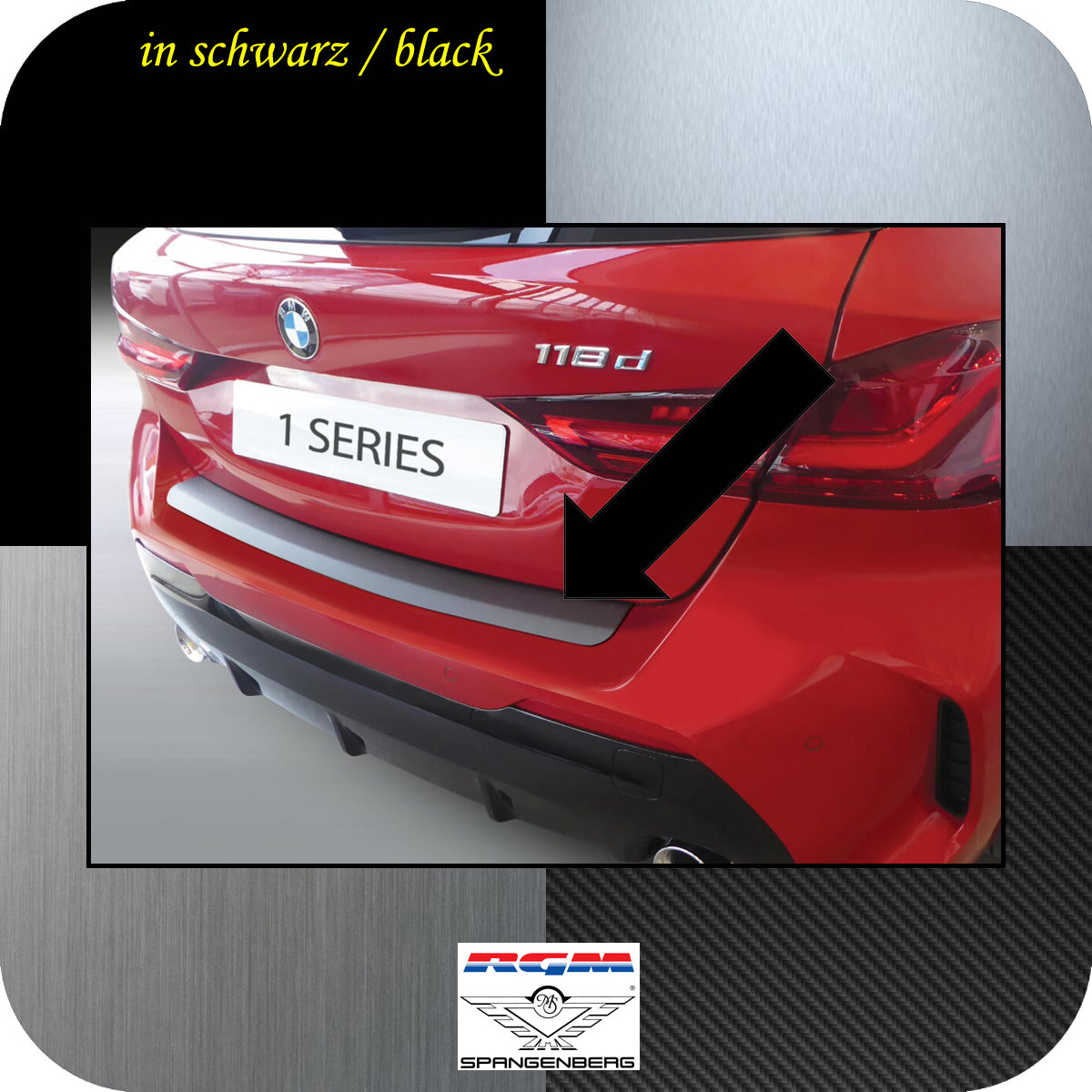 Ladekantenschutz schwarz BMW 1er Typ F40 nur M-Style ab 09.2019- 3500423 a