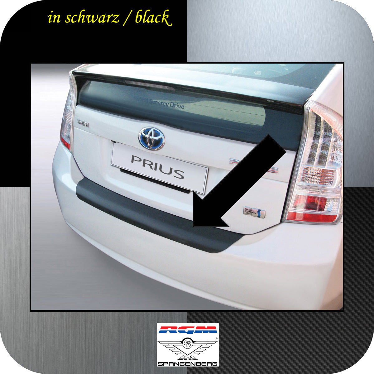 Ladekantenschutz schwarz Toyota Prius III Schrägheck Bj 2009-2016 3500459