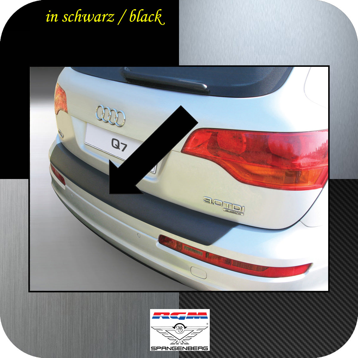 Ladekantenschutz schwarz Audi Q7 I SUV Kombi Baujahre 2006-2015 3500510