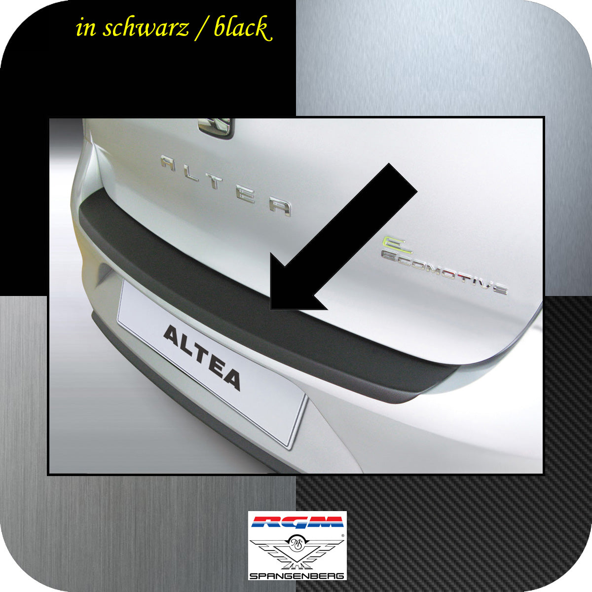 Ladekantenschutz schwarz Seat Altea Van Kombi ab facelift 2009-2015 3500518