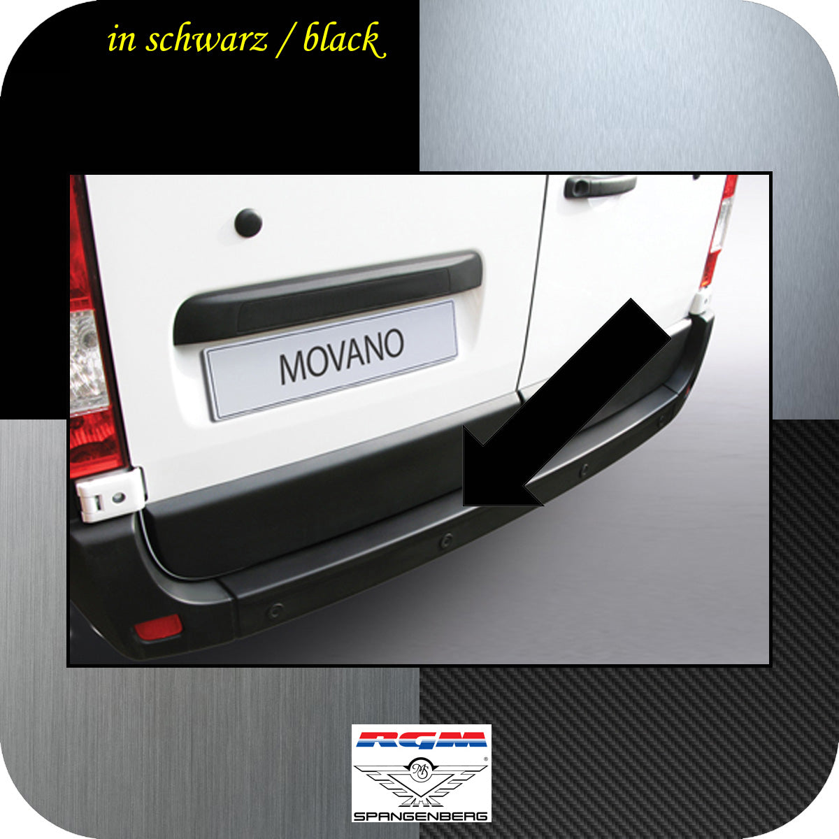 Ladekantenschutz schwarz Opel Movano B ab Baujahr 2010- 3500535