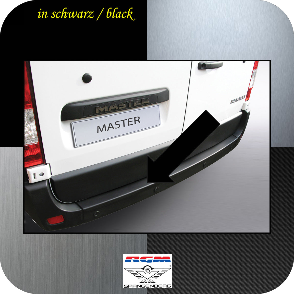 Ladekantenschutz schwarz Renault Master III ab Baujahr 2010- 3500535