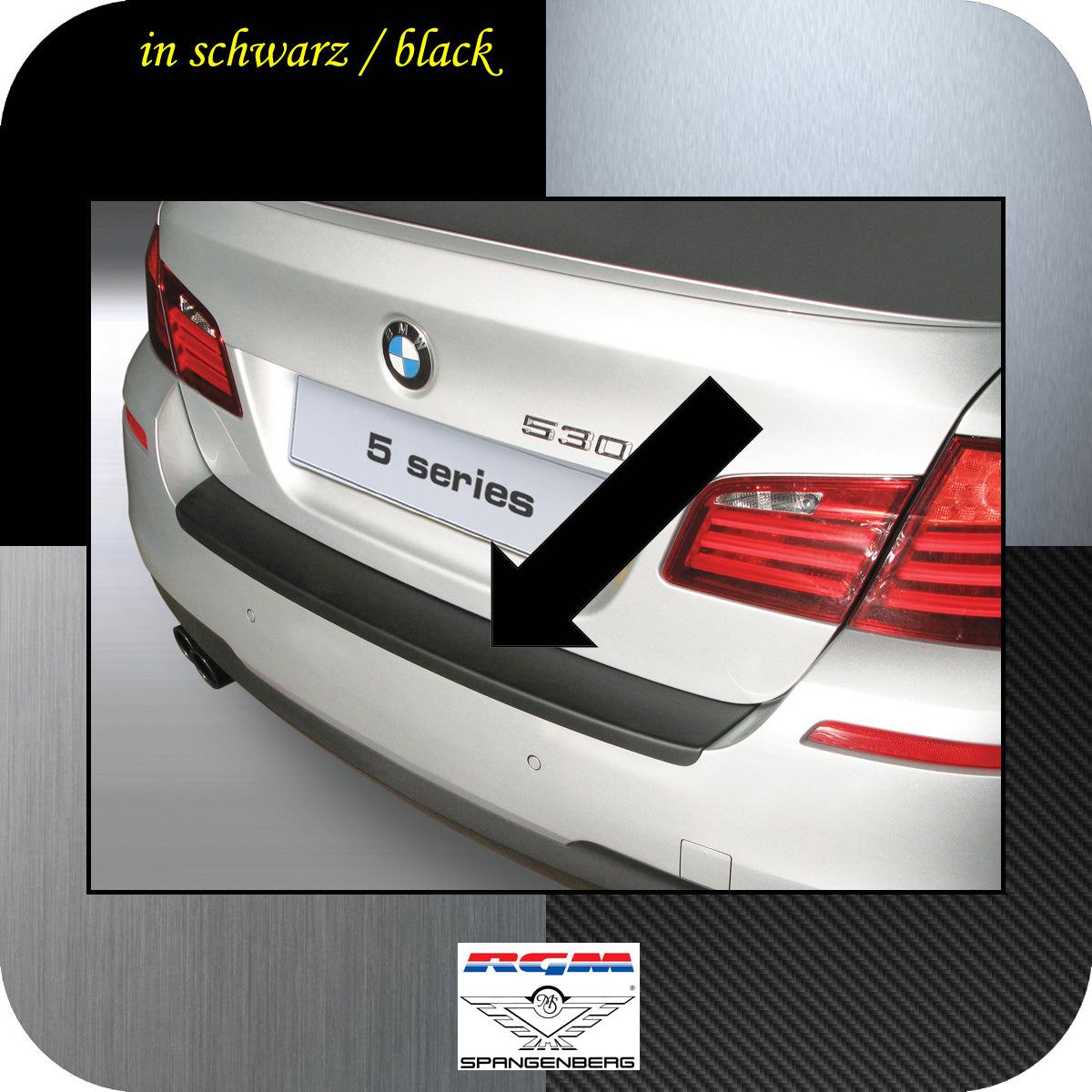 Ladekantenschutz schwarz BMW 5er F10 Limousine M-Style ab 2010- 3500539