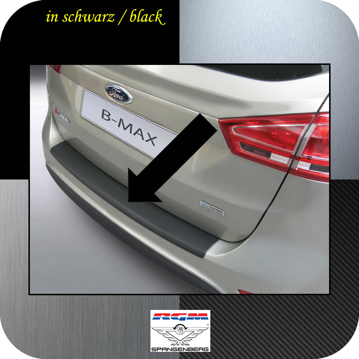 Ladekantenschutz schwarz Ford B-MAX Van Kombi ab Baujahr 2012- 3500584