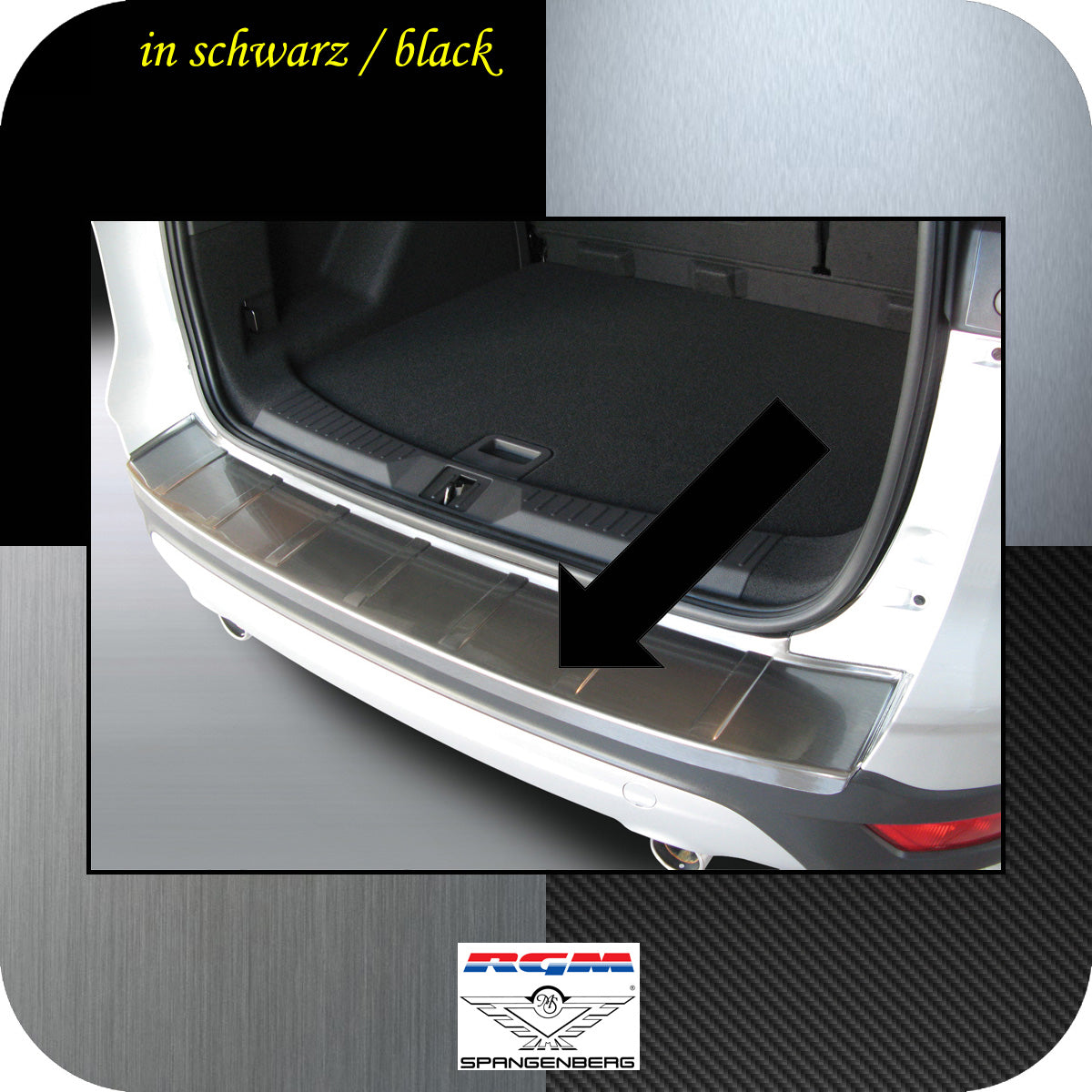 Ladekantenschutz schwarz Ford Kuga II SUV Kombi ab Baujahr 2013- 3500589