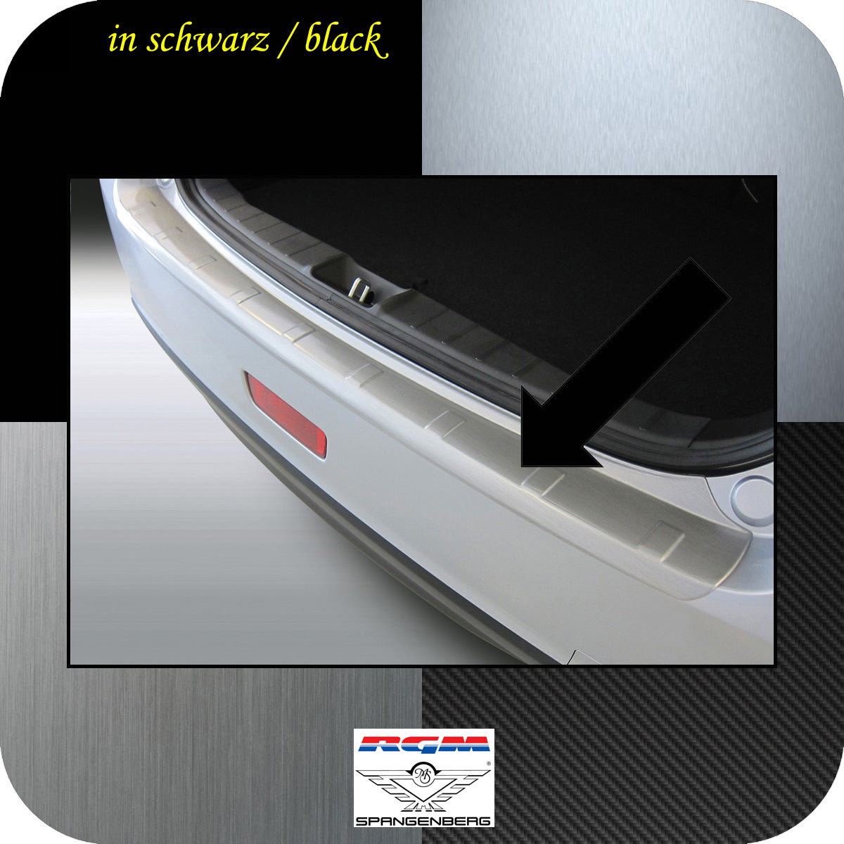 Ladekantenschutz schwarz Mitsubishi ASX SUV Kombi ab Mopf Bj 2012- 3500596