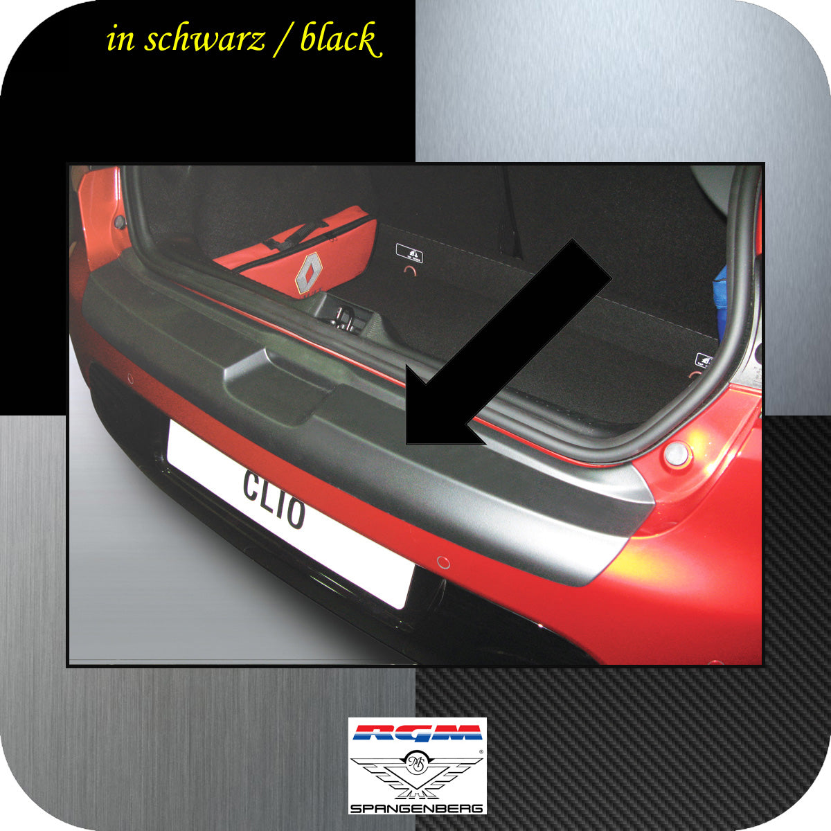 Ladekantenschutz schwarz Renault Clio IV Schrägheck ab Baujahr 2012- 3500599