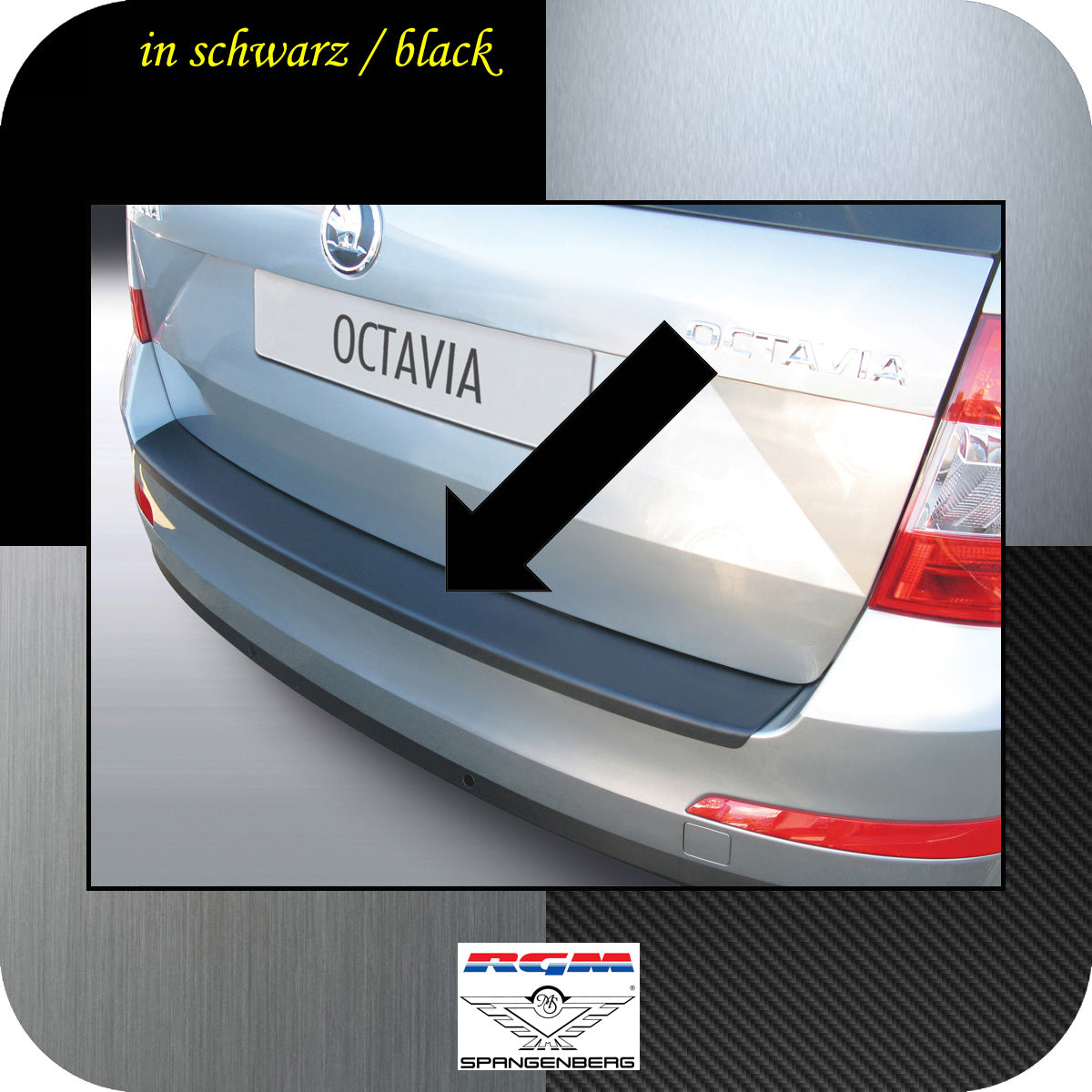 Ladekantenschutz schwarz Skoda Octavia III Kombi Baujahre 2012-17 3500610