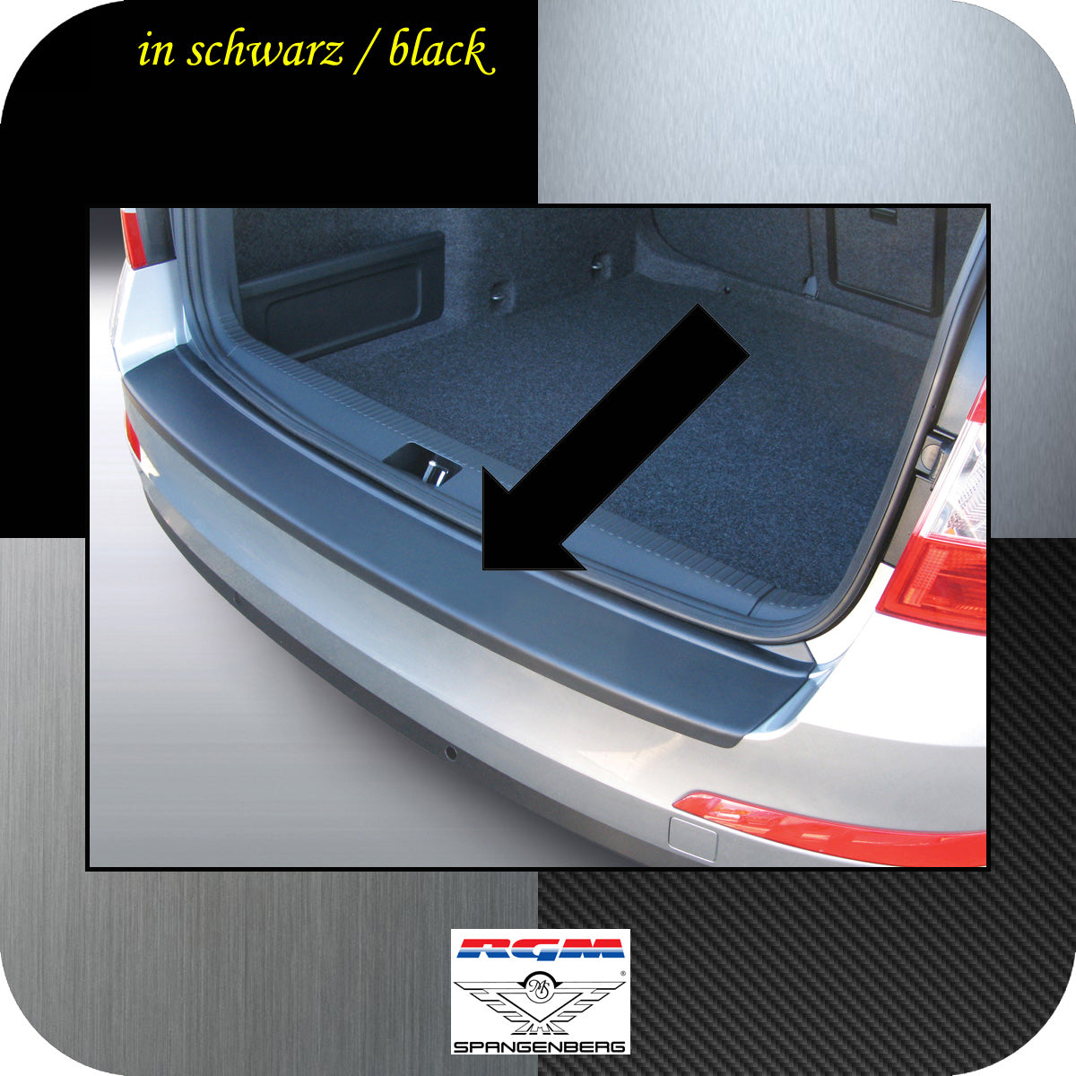 Ladekantenschutz schwarz Skoda Octavia III Kombi Baujahre 2012-17 3500610