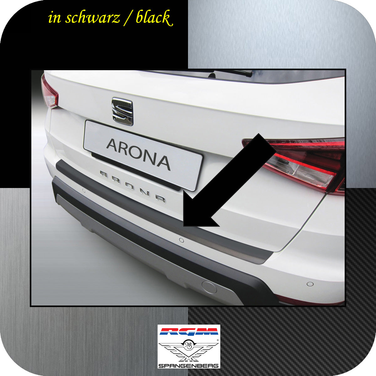 Ladekantenschutz schwarz Seat Arona SUV Crossover ab Baujahr 11.2017- 3500624