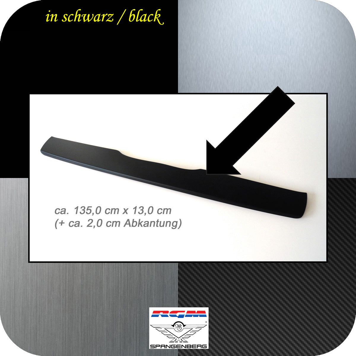 Ladekantenschutz schwarz Mercedes W447 V-Klasse Viano Vito Mopf 03.2019- 3500630 b