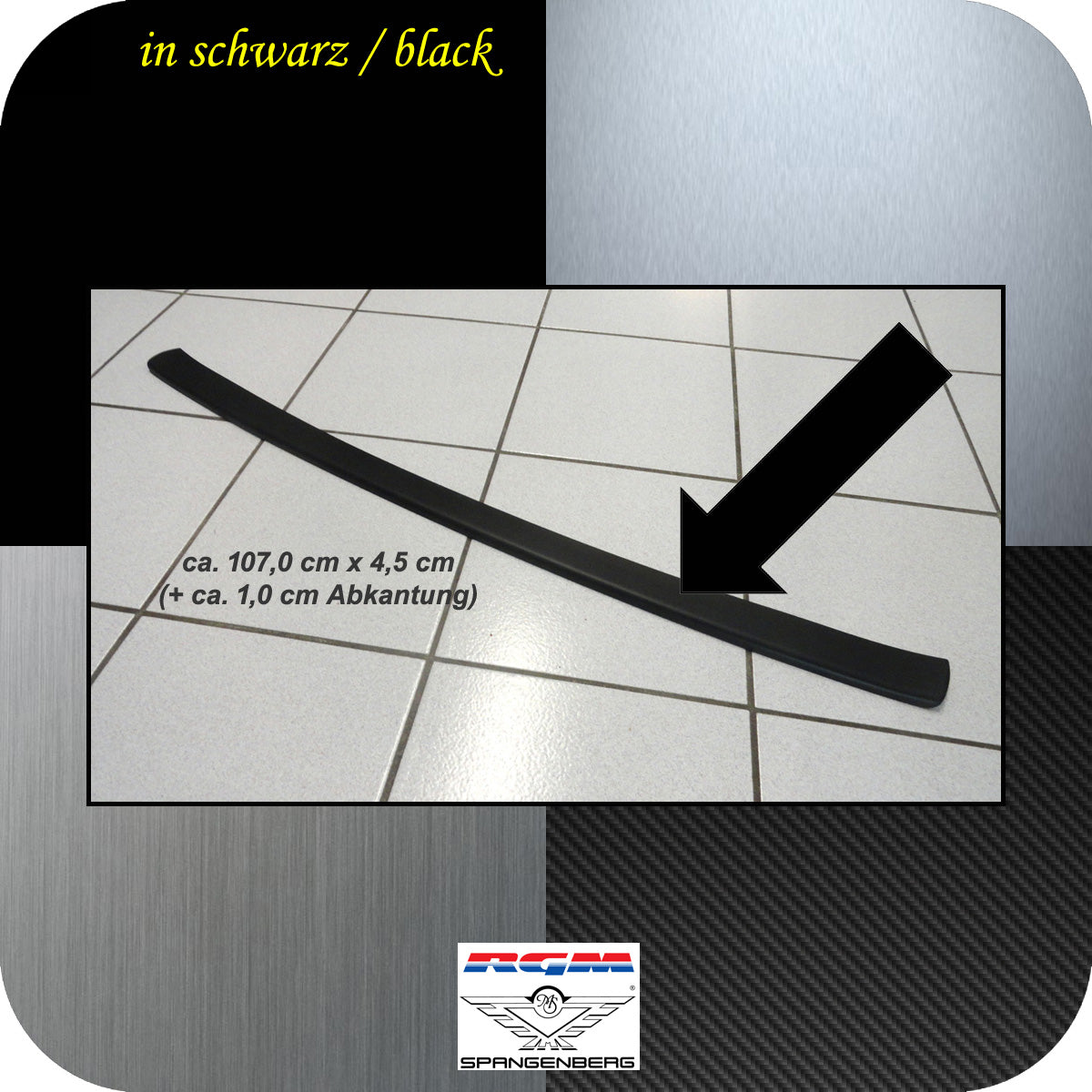 Ladekantenschutz schwarz Mitsubishi Pajero Sport III ab Baujahr 08.2015- 3500648b