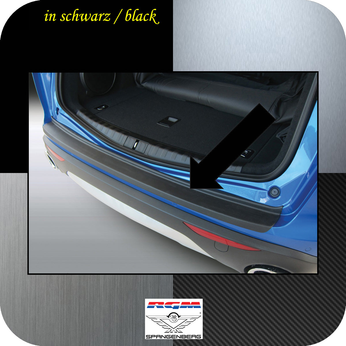 Ladekantenschutz schwarz Alfa Romeo Stelvio SUV 4x4 Typ 949 ab 12.2016- 3500693a