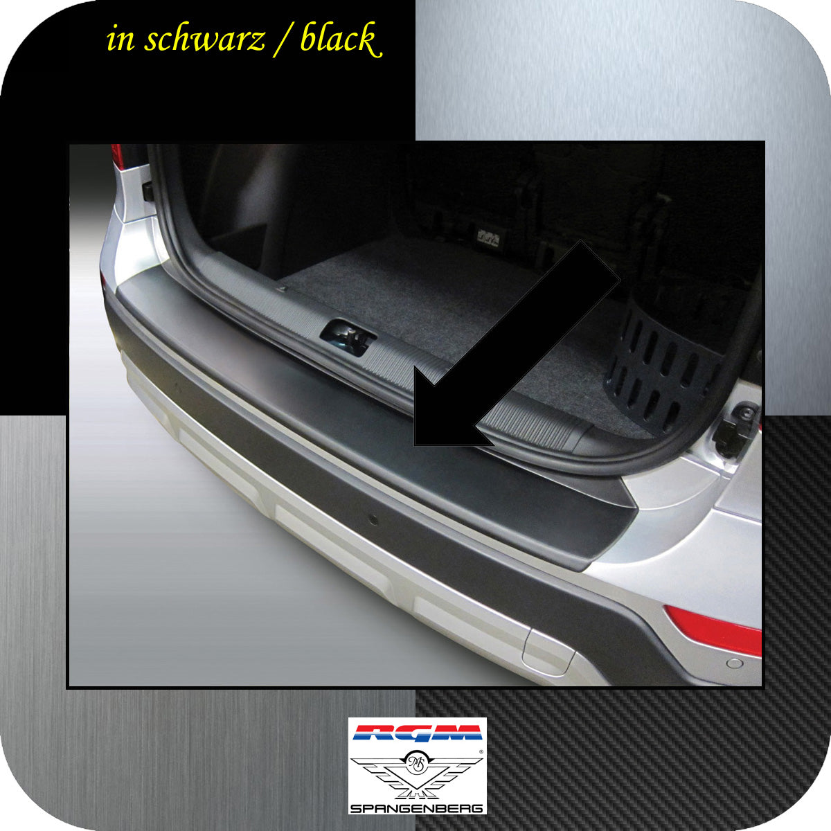 Ladekantenschutz schwarz Skoda Yeti 4x4 Outdoor ab Baujahr 2013- 3500722