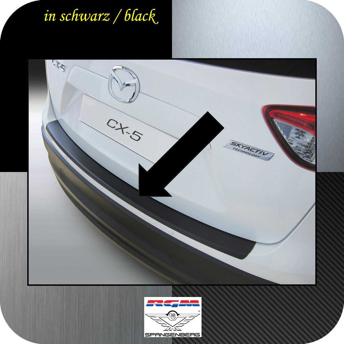 Ladekantenschutz schwarz Mazda CX-5 SUV Kombi 5-Türer ab 2011- 3500731
