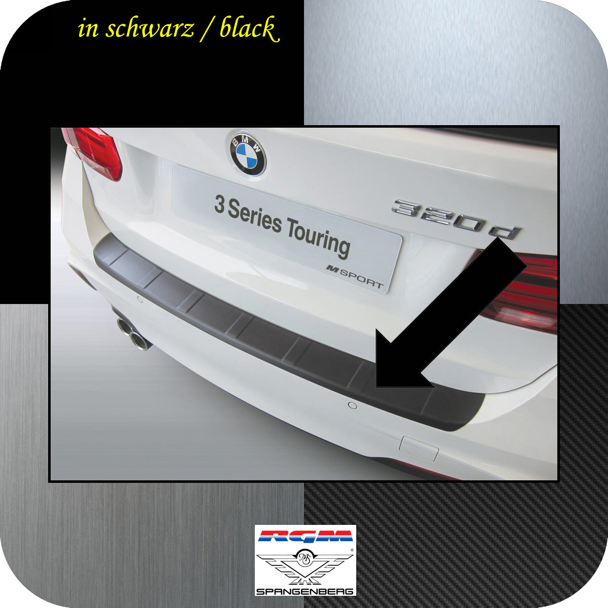 Ladekantenschutz schwarz BMW 3er F31 Touring M-Style Kombi ab 2012- 3500732