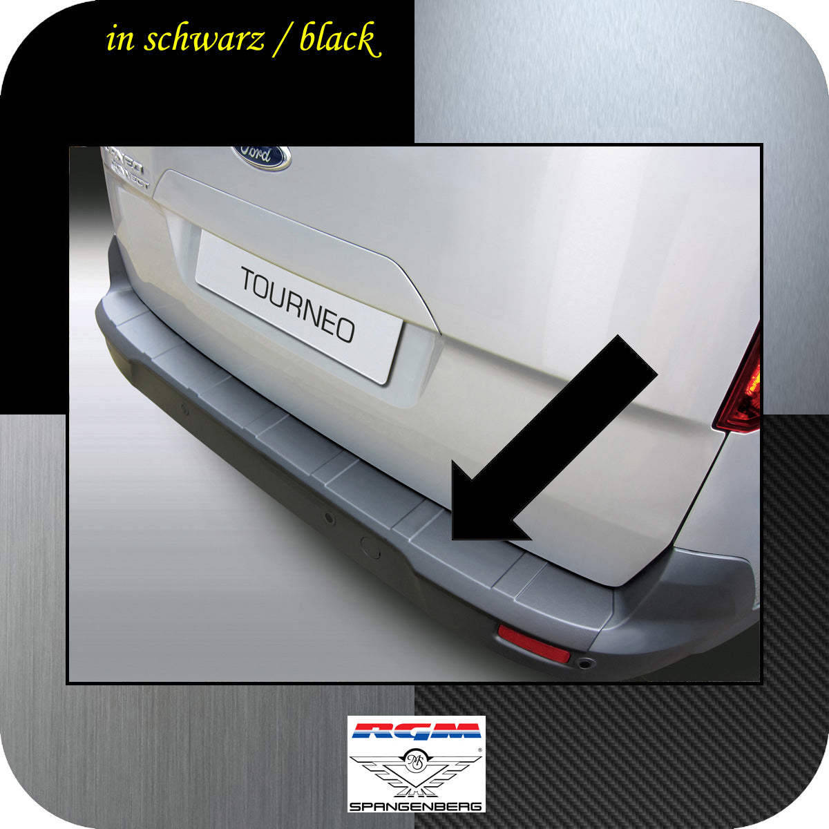 Ladekantenschutz schwarz Ford Grand Tourneo Connect ab Baujahr 2013- 3500743