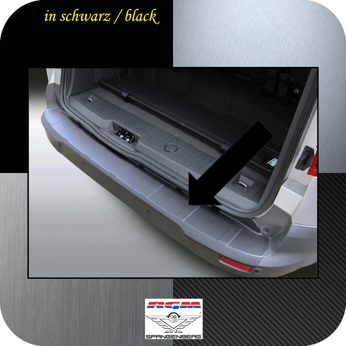 Ladekantenschutz schwarz Ford Grand Tourneo Connect ab Baujahr 2013- 3500743