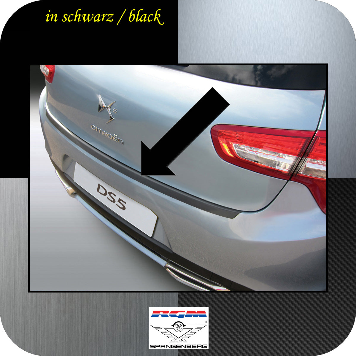 Ladekantenschutz schwarz Citroen DS5 Schrägheck ab Baujahr 2011- 3500745