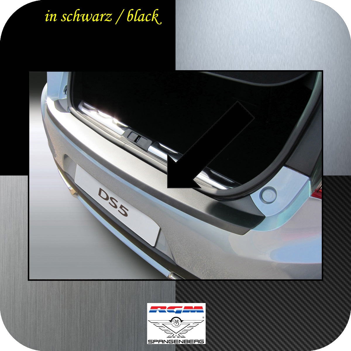 Ladekantenschutz schwarz Citroen DS5 Schrägheck ab Baujahr 2011- 3500745