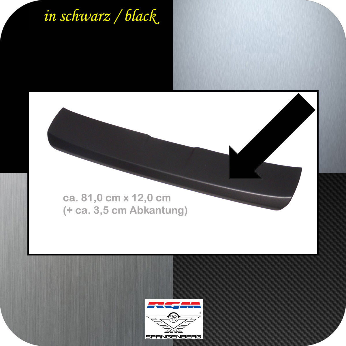Ladekantenschutz schwarz für Ford KA + Active Schrägheck ab 03.2018- 3500763 b