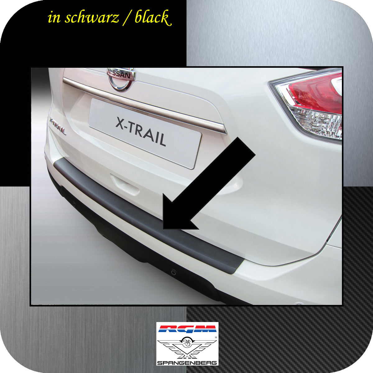 Ladekantenschutz schwarz Nissan X-Trail III T32 SUV Kombi ab 2013- 3500768