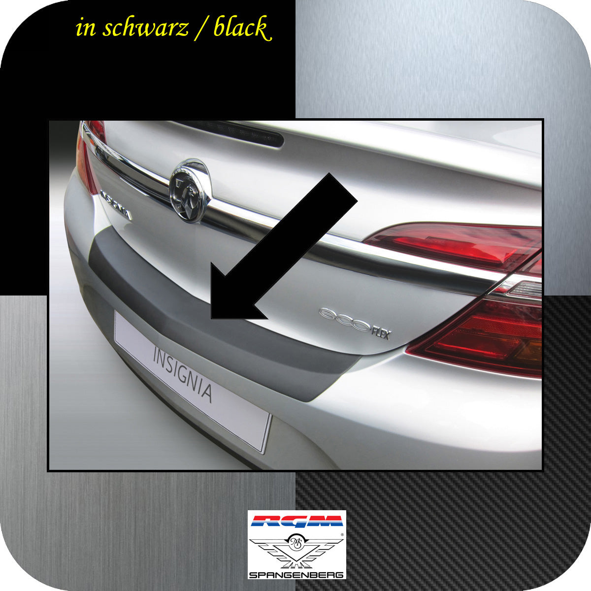 Ladekantenschutz schwarz Opel Insignia 4-, 5- Türer ab Mopf 2013- 3500769