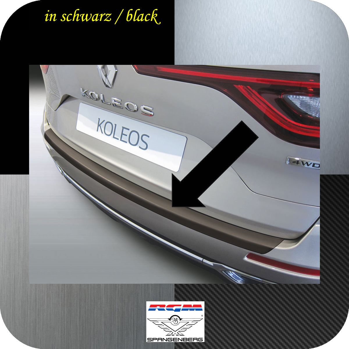 Ladekantenschutz schwarz Renault Koleos II SUV ab Baujahr 08.2016- 35008080