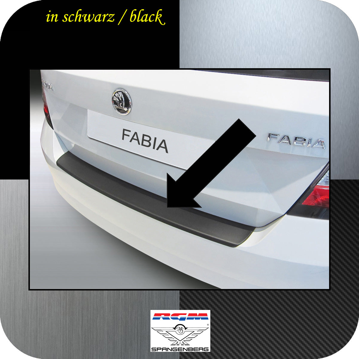 Ladekantenschutz schwarz Skoda Fabia III Schrägheck 5-Türer ab 2014- 3500817