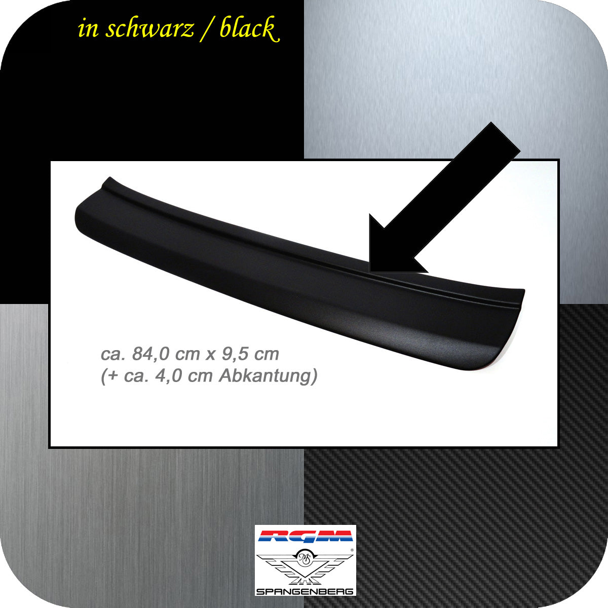 Ladekantenschutz schwarz Mercedes A-Klasse W177 5-Türer nur AMG 05.2018- 3500827 b