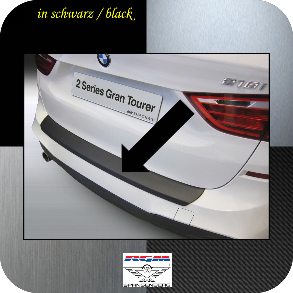 Ladekantenschutz schwarz BMW 2er F46 Gran Tourer M-Style ab 2015- 3500845