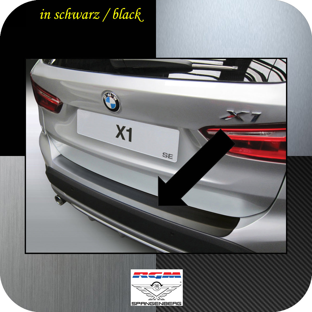 Ladekantenschutz schwarz BMW X1 F48 SUV Kombi ab Baujahr 2015- 3500876